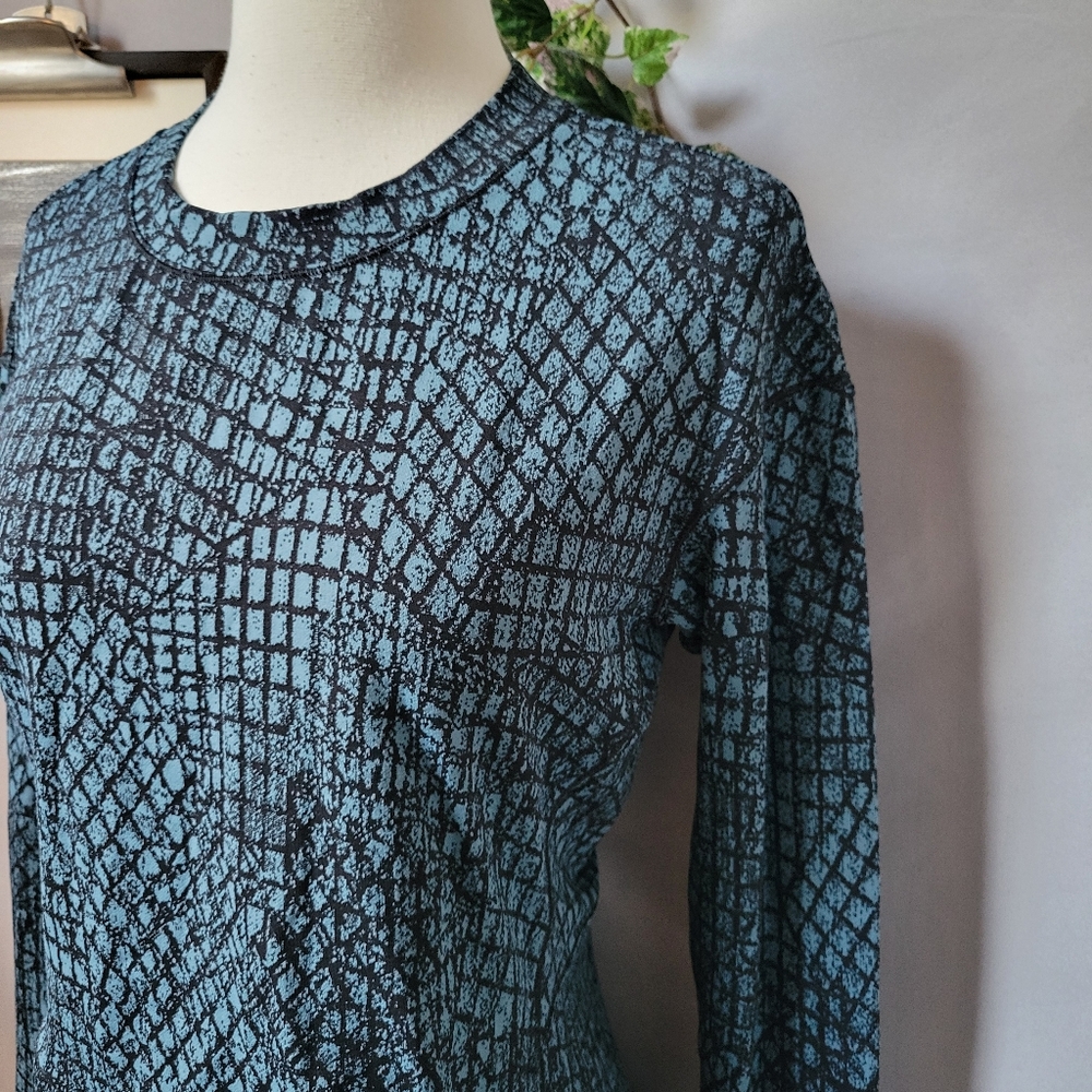 Lululemon Close to Crossing Long Sleeve Jacquard Tectonic Shipmate Black M - Picture 6 of 13